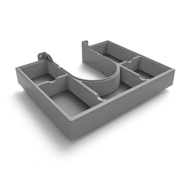 Пластиковый ограничитель для сифона с лотком с разделителями